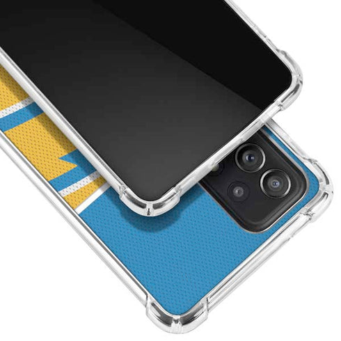NFL Los Angeles Chargers Zone Block Galaxy A52 5G Clear Case